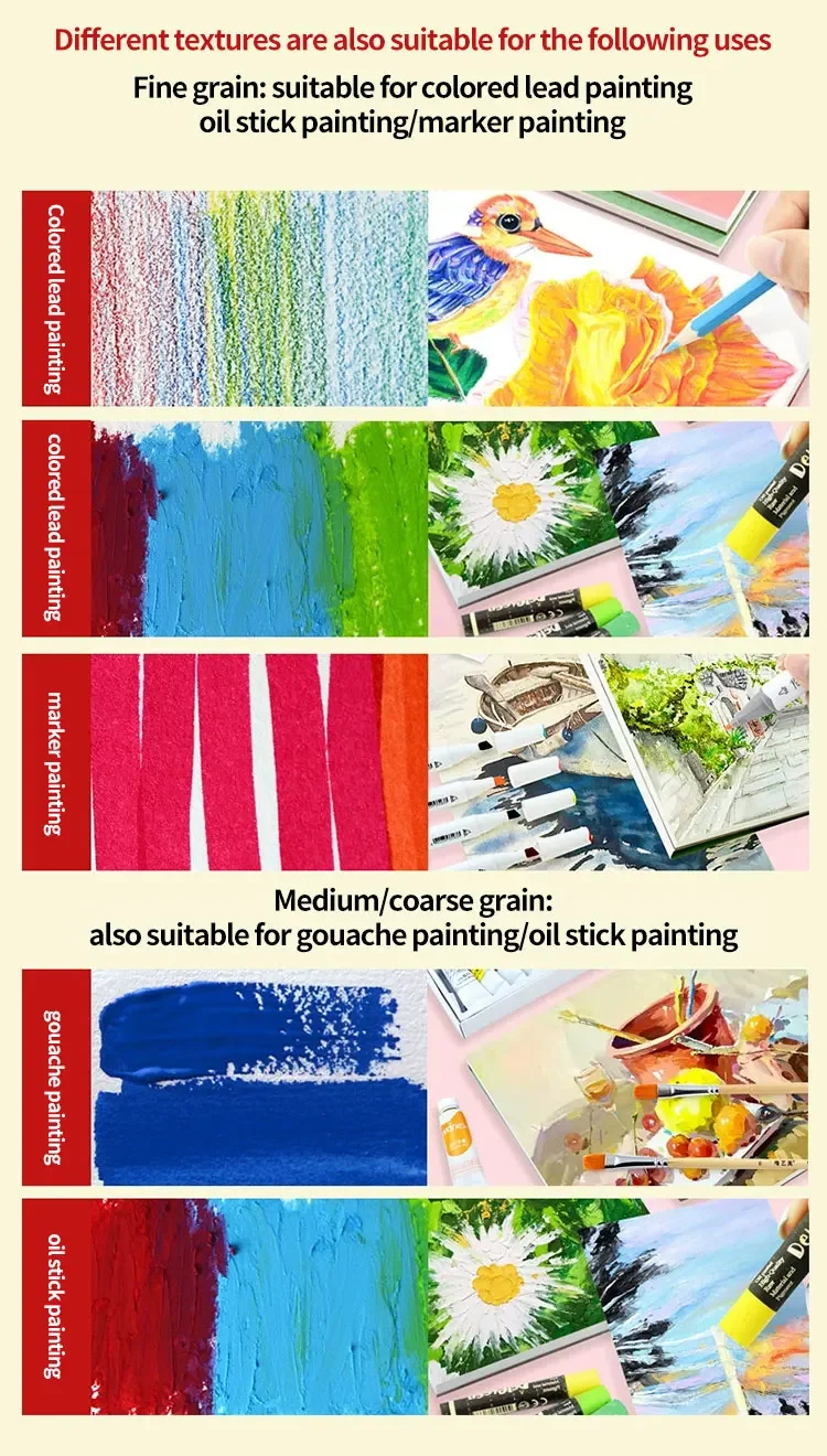BAOHONG 100% Cotton Watercolor Paper Pad 32K 16K 20Sheets 300gsm 200gsm Painting Book Artist Academy Professional Art Supplies