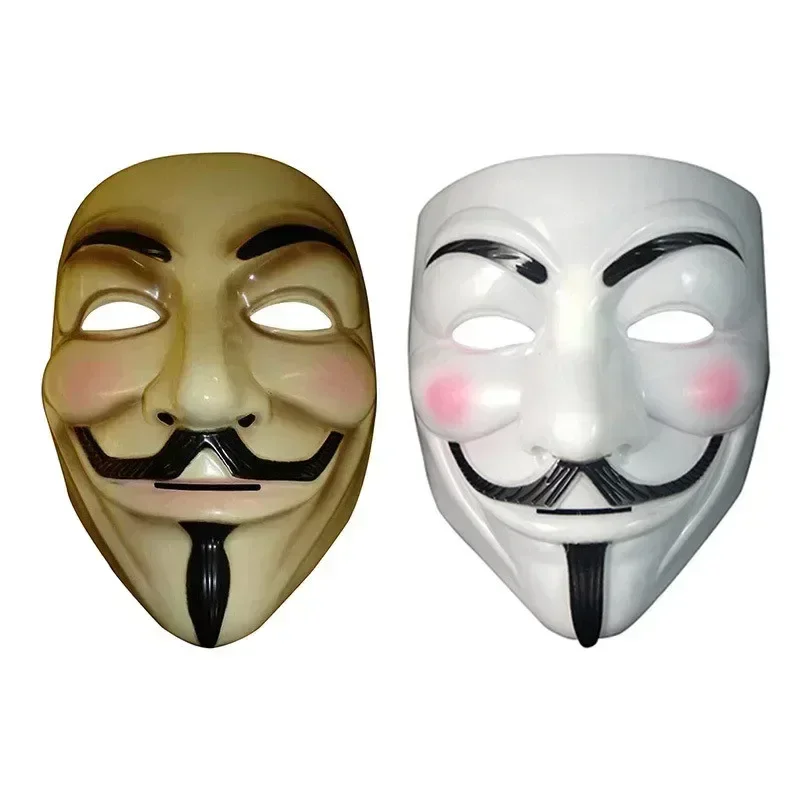 Halloween The V for Vendetta Party Cosplay Masque Mask Anonymous Guy Fawkes Fancy Dress Adult Costume Accessory Macka Mascaras