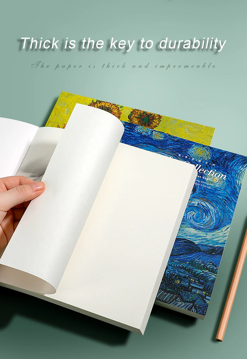 Blank Sketch Book for 20K 80 Sheets of Paper Art Students Learning To Draw Colored Lead Paintings Crayon Painting Art Supplies