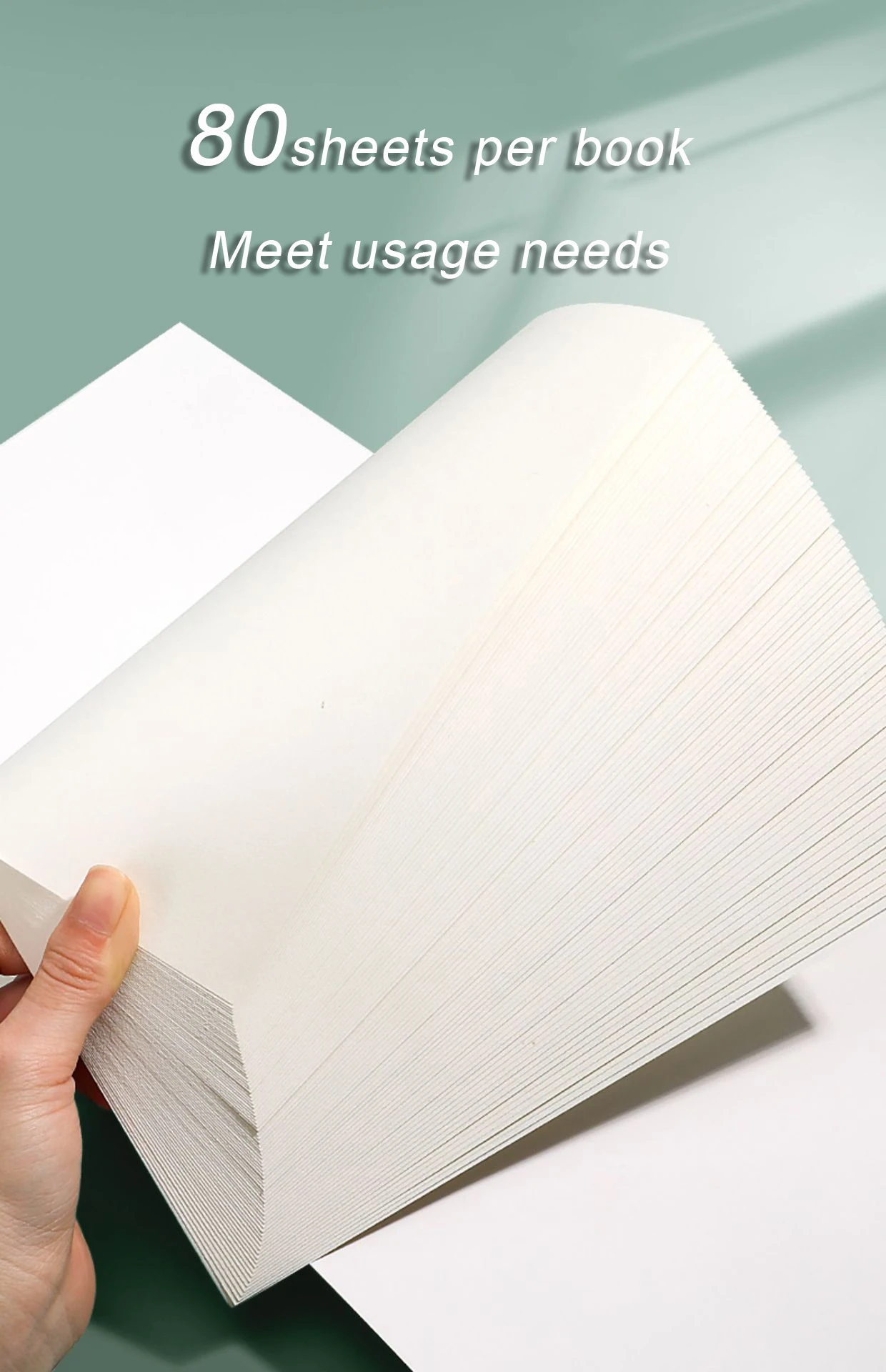 Blank Sketch Book for 20K 80 Sheets of Paper Art Students Learning To Draw Colored Lead Paintings Crayon Painting Art Supplies