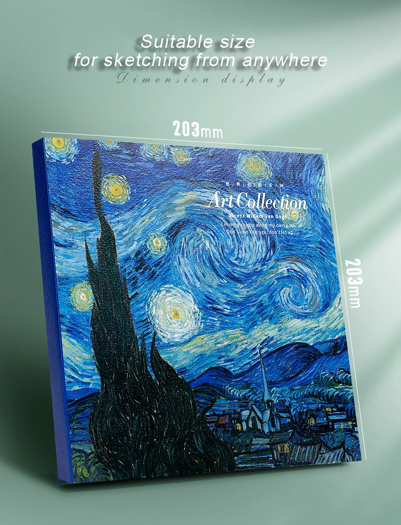 Blank Sketch Book for 20K 80 Sheets of Paper Art Students Learning To Draw Colored Lead Paintings Crayon Painting Art Supplies