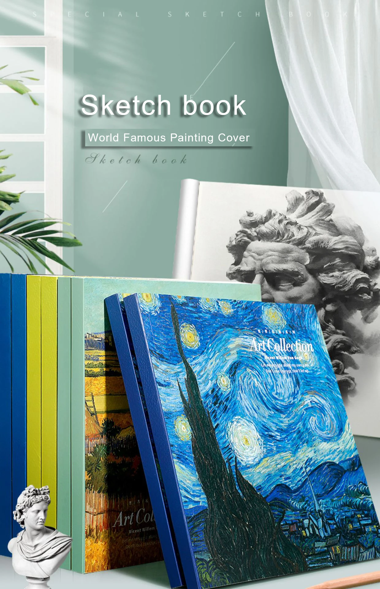 Blank Sketch Book for 20K 80 Sheets of Paper Art Students Learning To Draw Colored Lead Paintings Crayon Painting Art Supplies
