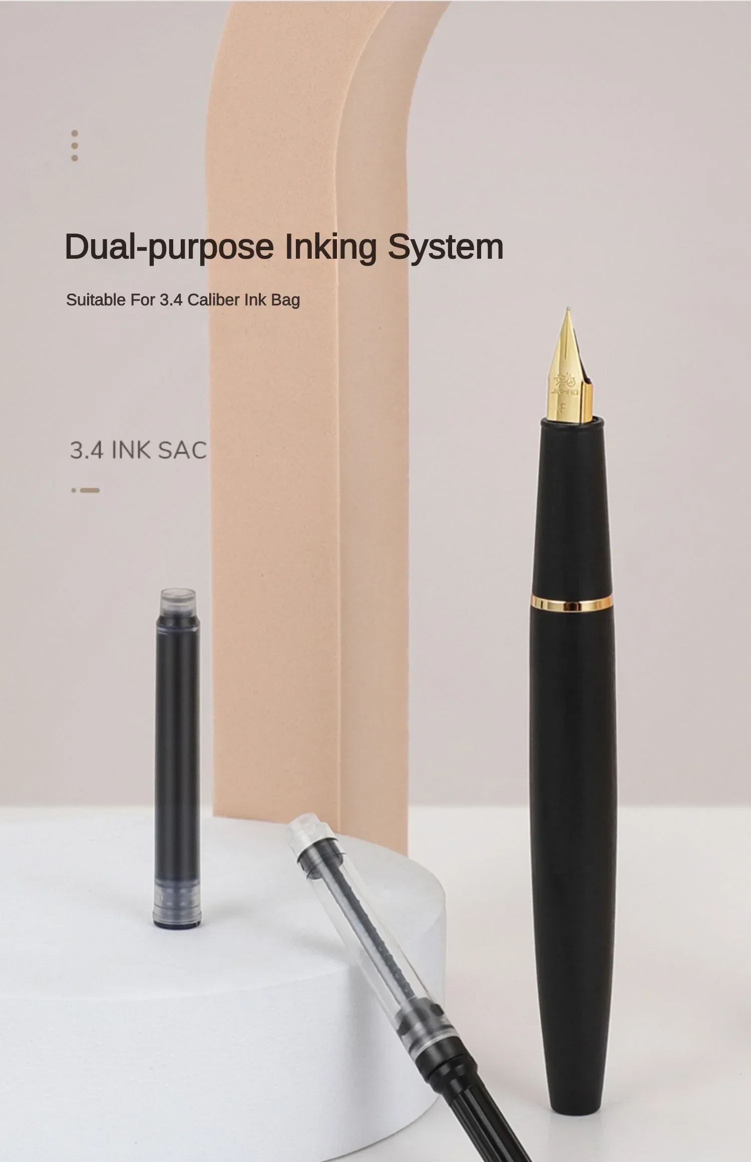 Jinhao 80 Fountain Pen Luxury Elegant Pens EF F 0.3MM Extra Fine Nib Writing Pens Stationery Student Office School Supplies