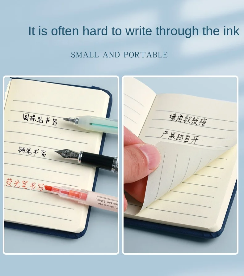 Mini Book A7 Small Notebook Portable Portable Notepad Small Pocket Skin Feeling Leather Waterproof Notes school supplies