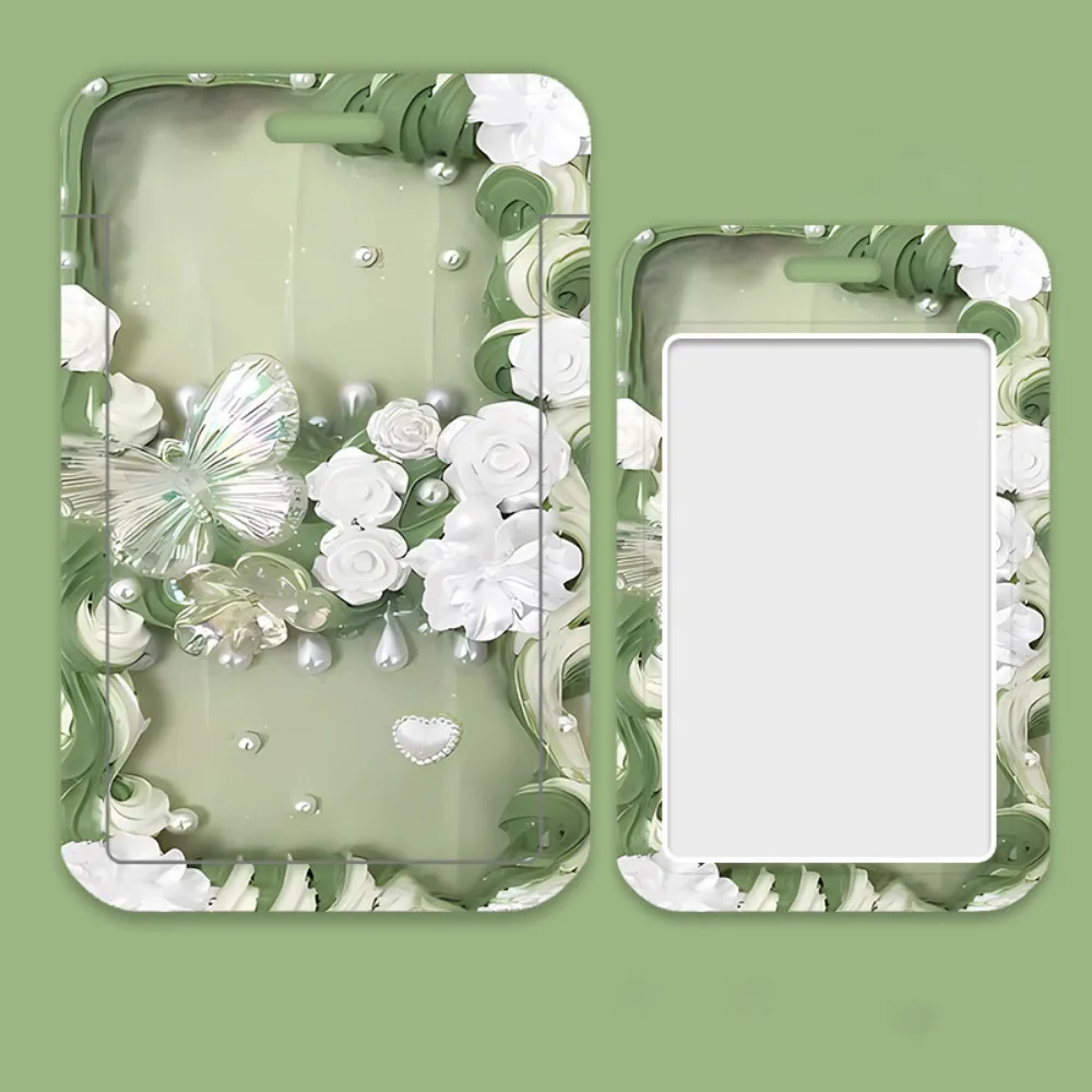 LUCKY-EBINLANDS Credit Card Holders, Plastic Business Card Holder, Cute Badge Holder Student