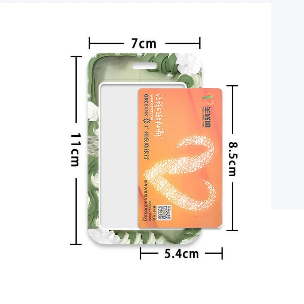 LUCKY-EBINLANDS Credit Card Holders, Plastic Business Card Holder, Cute Badge Holder Student