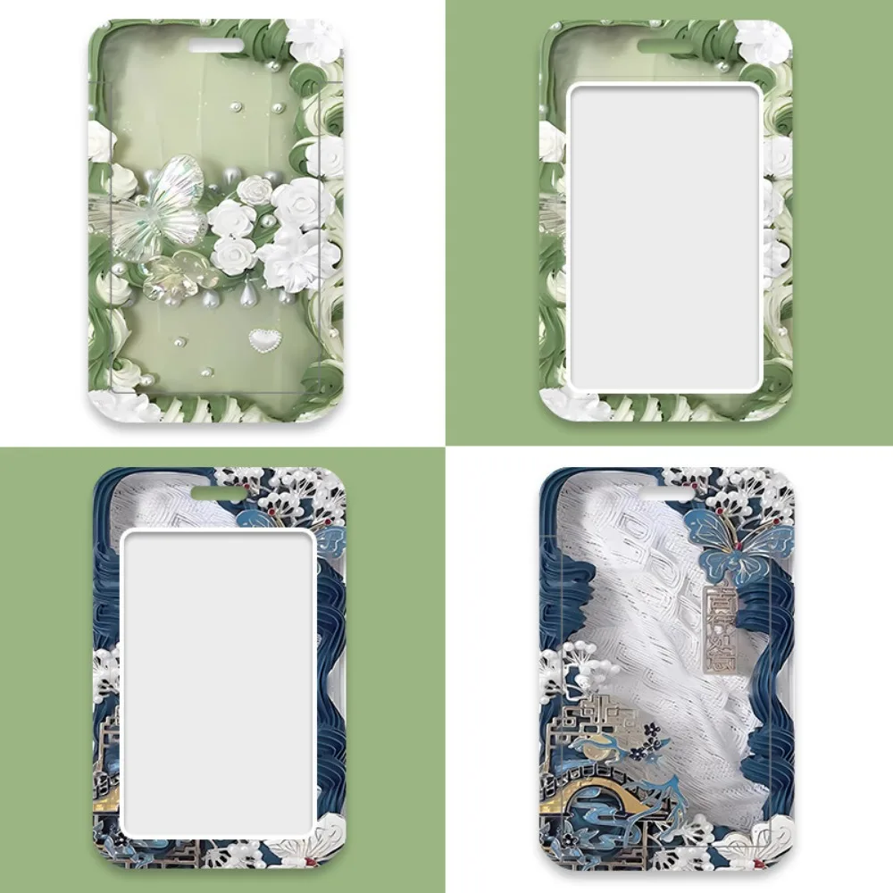 LUCKY-EBINLANDS Credit Card Holders, Plastic Business Card Holder, Cute Badge Holder Student