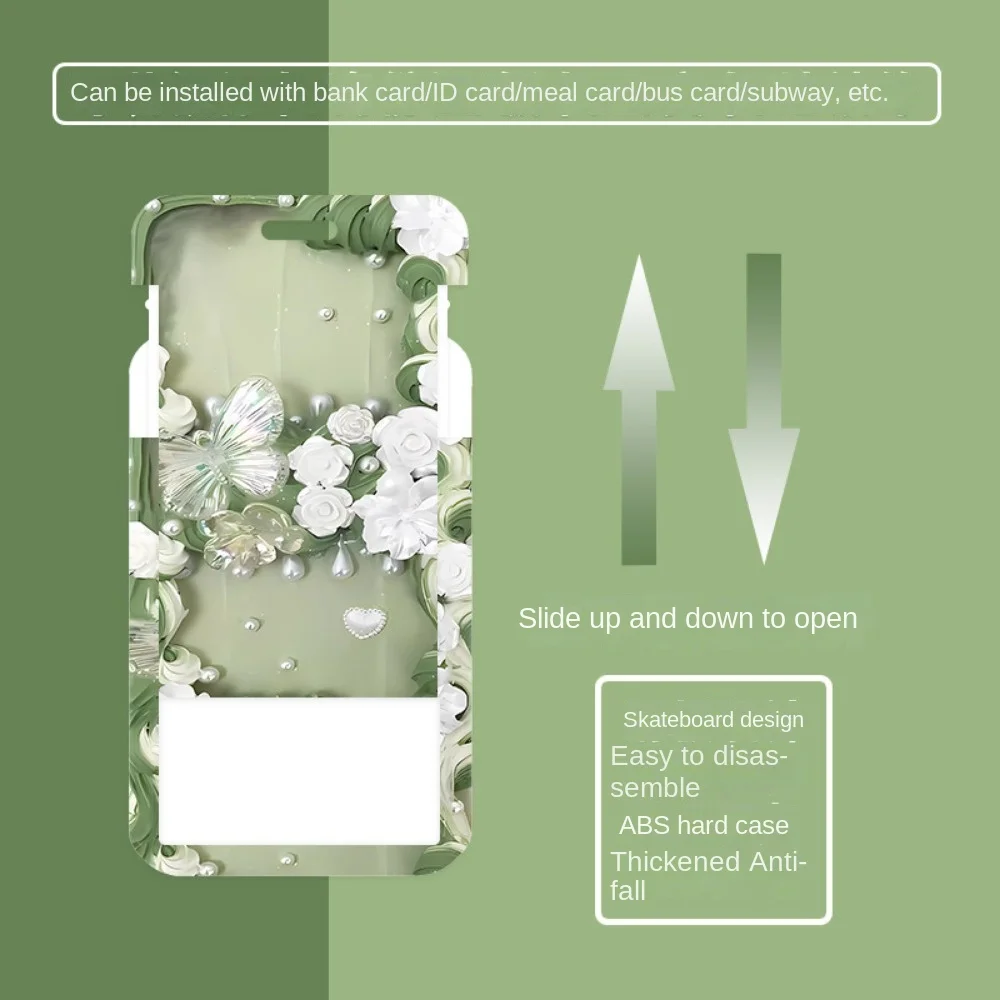 LUCKY-EBINLANDS Credit Card Holders, Plastic Business Card Holder, Cute Badge Holder Student
