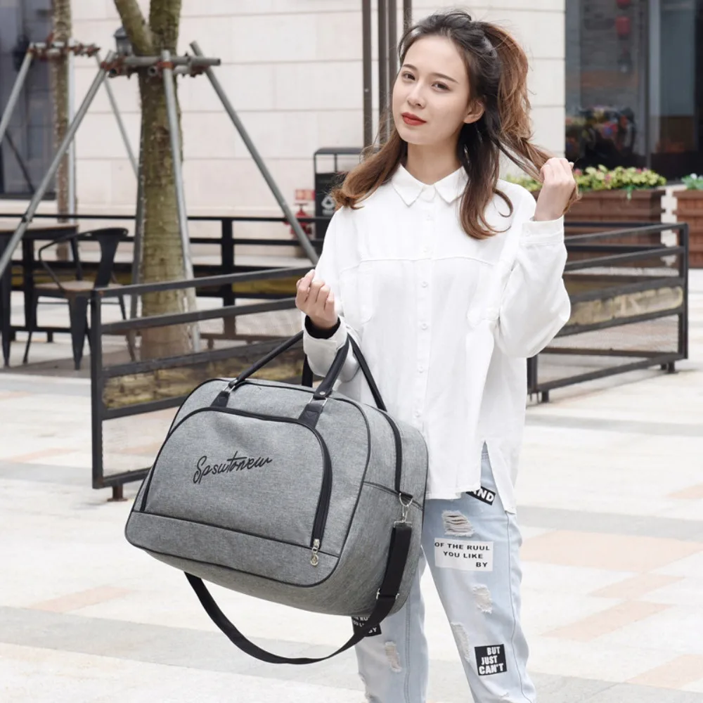 A lightweight suitcase suitable for carrying Large Capacity Students Folding Travel Bag Suitcase