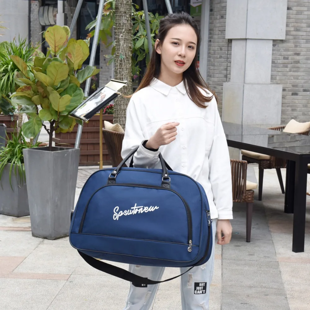 A lightweight suitcase suitable for carrying Large Capacity Students Folding Travel Bag Suitcase