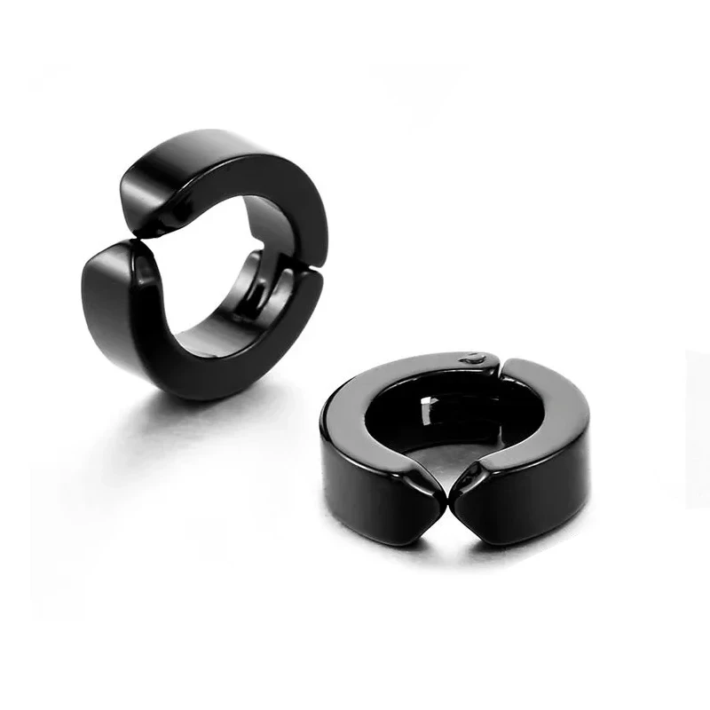 Anime Chainsaw Man Earrings Yoshida Hirofumi Stainless Steel Ear Bone Clip for Women Men Cosplay Jewelry Accessories