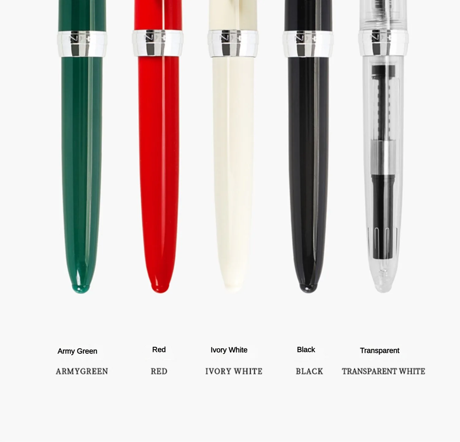 12 Colors JINHAO 992 Fountain Pen Silver Clip Luxury Writing Ink Pens Student Business Office School Supplies Stationery PK 82
