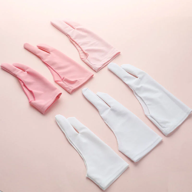 2-finger Breathable and Non-slip Drawing Gloves for Touch Resistant Digitizer Boards