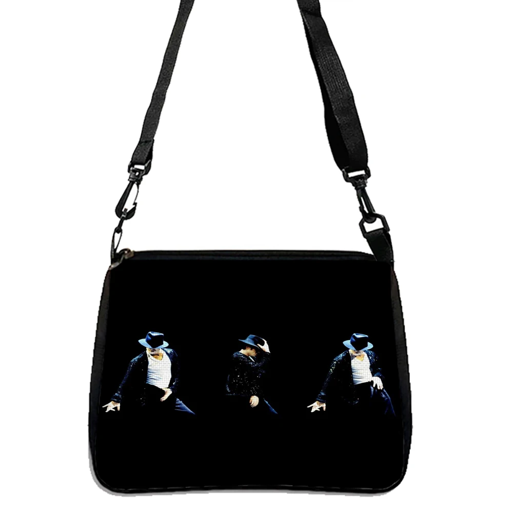 Michael Jackson Cute Cartoon Student Handbag, Large Capacity Shoulder Bag, Reusable For Daily Commuting 5.23