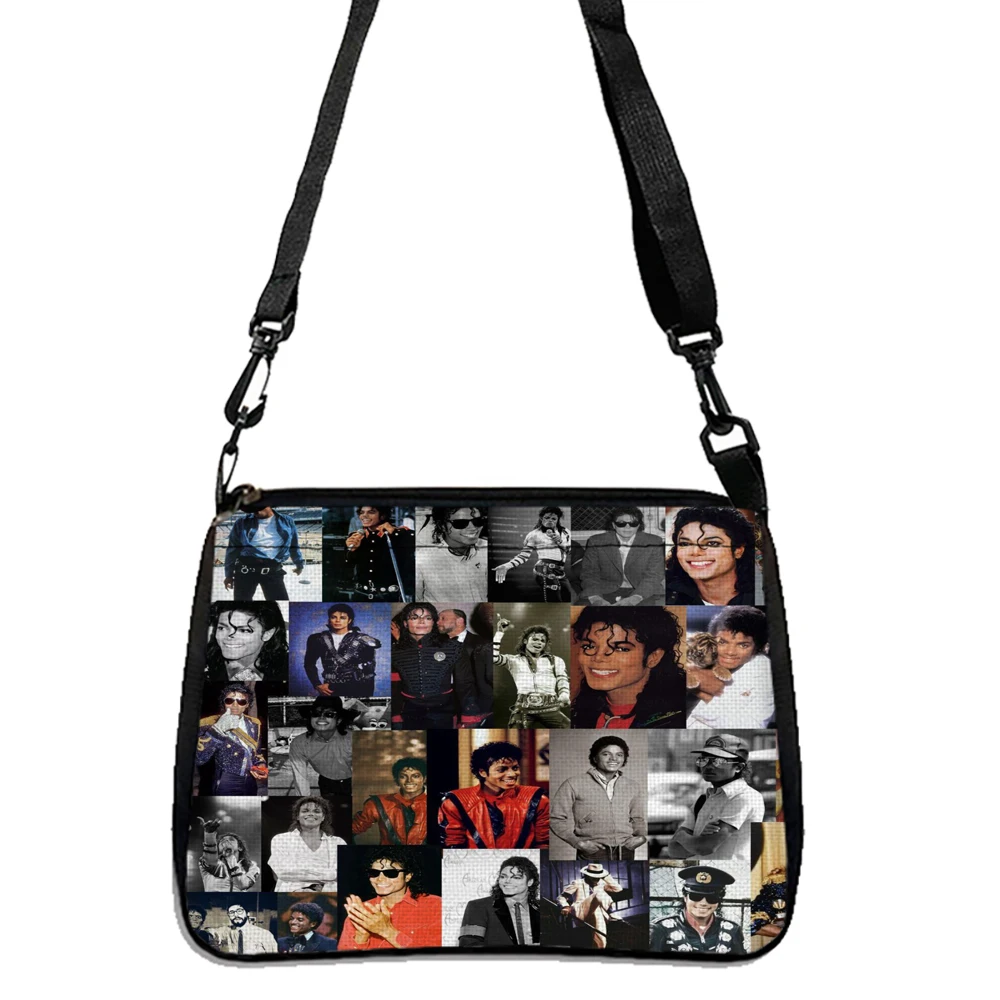 Michael Jackson Cute Cartoon Student Handbag, Large Capacity Shoulder Bag, Reusable For Daily Commuting 5.23