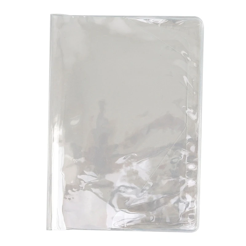 PVC Transparent Protective Sleeve A6/A5 BooK Cover Binder Notebook Cover Waterproof Fit for Most Planner Binder Scrapbook