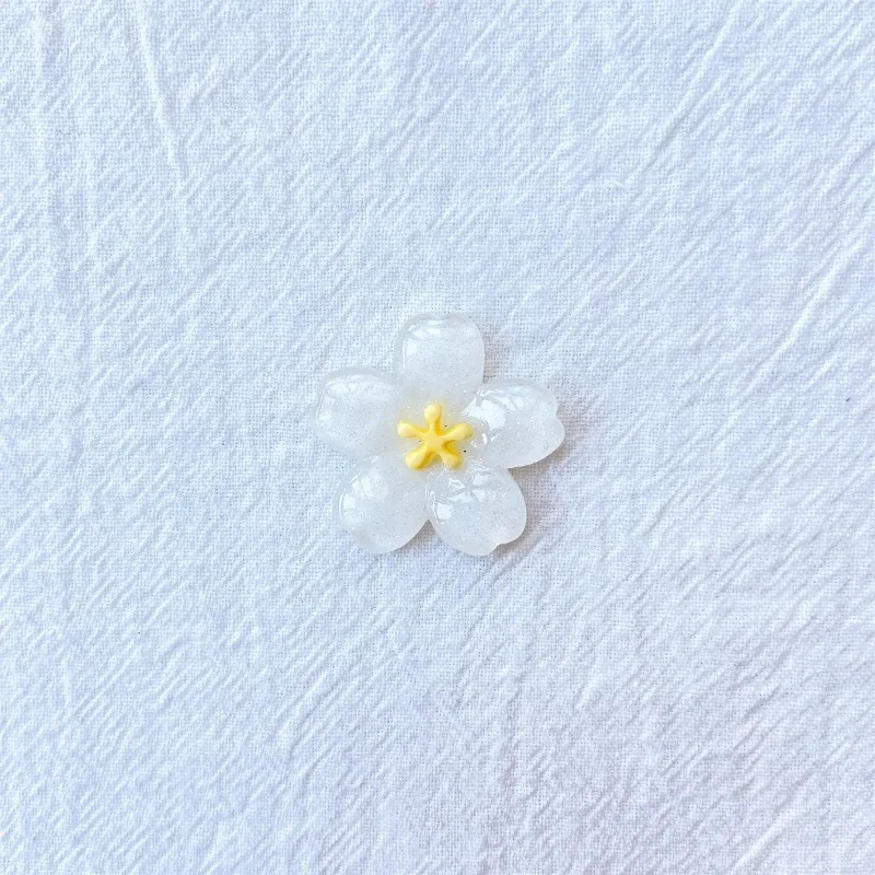 Cartoon Cherry Blossom 3D Resin Shoe Buckle Hole Charms Colorful Flower Shoe Decorations DIY Accessories for Kids' Shoes