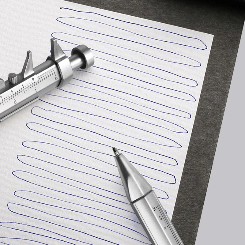 New Multifunction Caliper Pen Ball-Point 0.5mm Ballpoint Pen Gel Ink Pen Vernier Caliper Roller Ball Pen Creativity Stationery