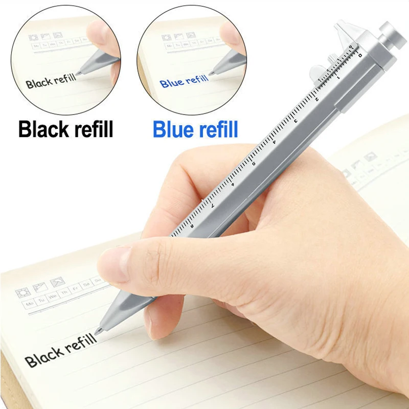 New Multifunction Caliper Pen Ball-Point 0.5mm Ballpoint Pen Gel Ink Pen Vernier Caliper Roller Ball Pen Creativity Stationery