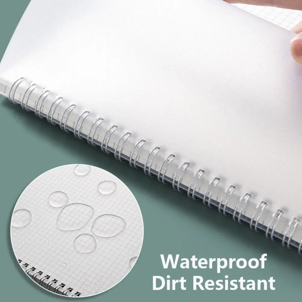 80Sheets A5/B5/A4 Spiral Coil Notebook Flip Over Thickened Grids/Blank/Horizontal Line Notepad Journal Diary Sketchbook