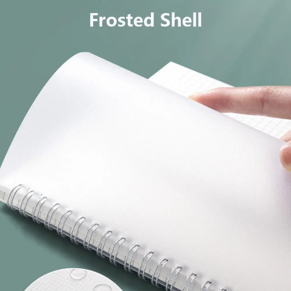 80Sheets A5/B5/A4 Spiral Coil Notebook Flip Over Thickened Grids/Blank/Horizontal Line Notepad Journal Diary Sketchbook