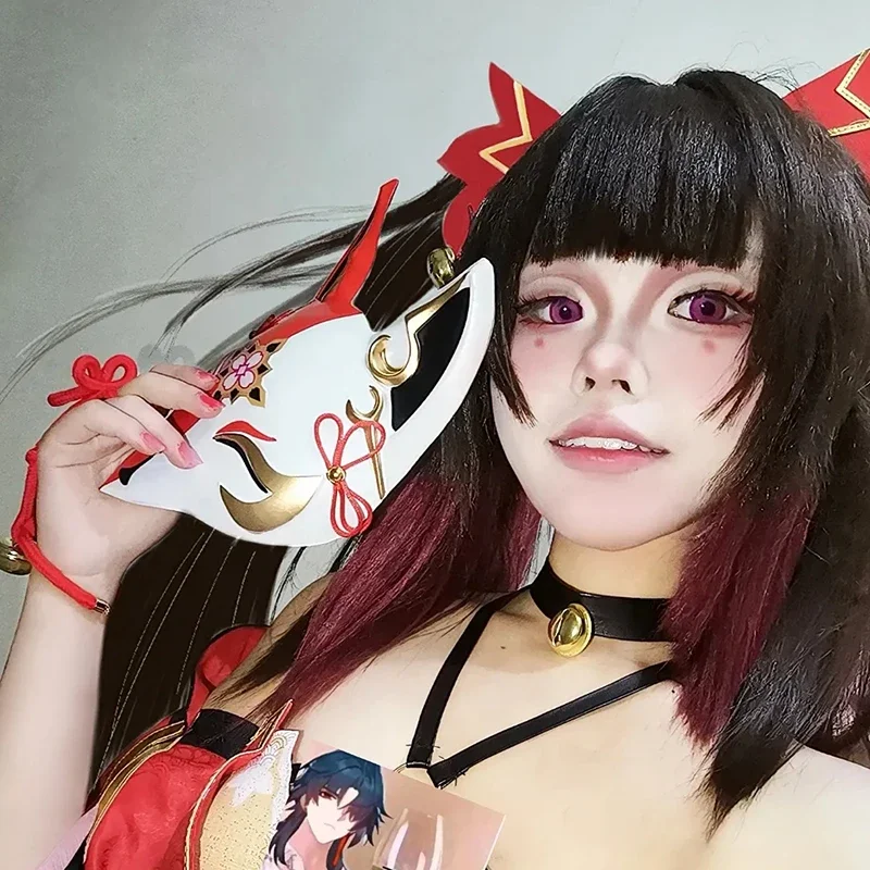 Game Honkai: Star Rail Sparkle Cosplay Mask Animal Fox Full Face Masks Unisex Halloween Carnival Party Prop