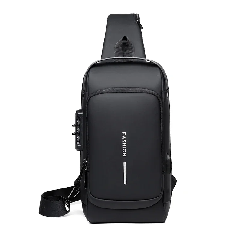 Desinger Multifunction Anti-theft USB Shoulder Crossbody Bag Travel Sling Pack Messenger Pack Chest Bag Male Luxury Brand Men