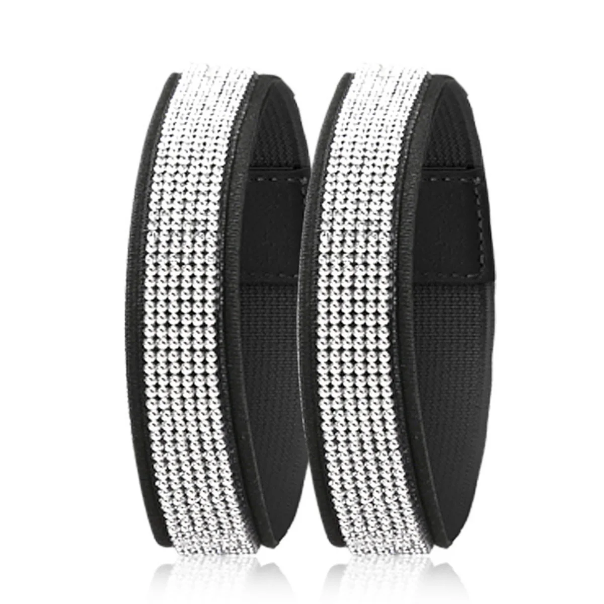 1 Pair Diamond Anti-Drop Heel Straps Portable Fixed Shoelaces,7 Colors Elastic Harness Shoelaces