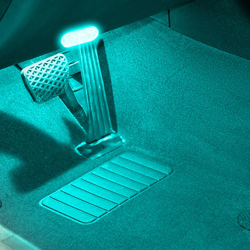 LED Car Mini Touch Light USB Charging Portable Auto Roof Ceiling Reading Night Lamp Wireless Car Decoration Ambinet Light