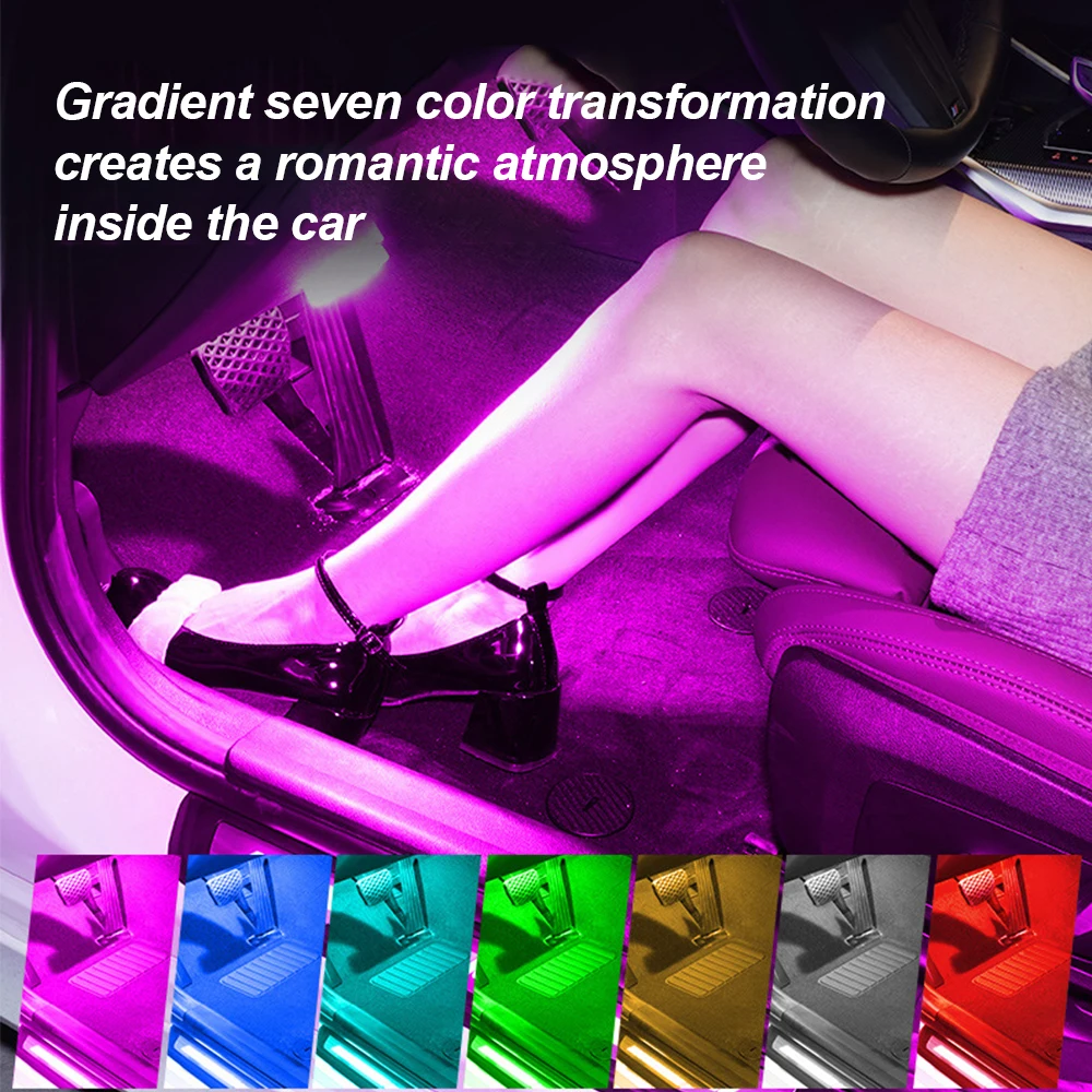 LED Car Mini Touch Light USB Charging Portable Auto Roof Ceiling Reading Night Lamp Wireless Car Decoration Ambinet Light