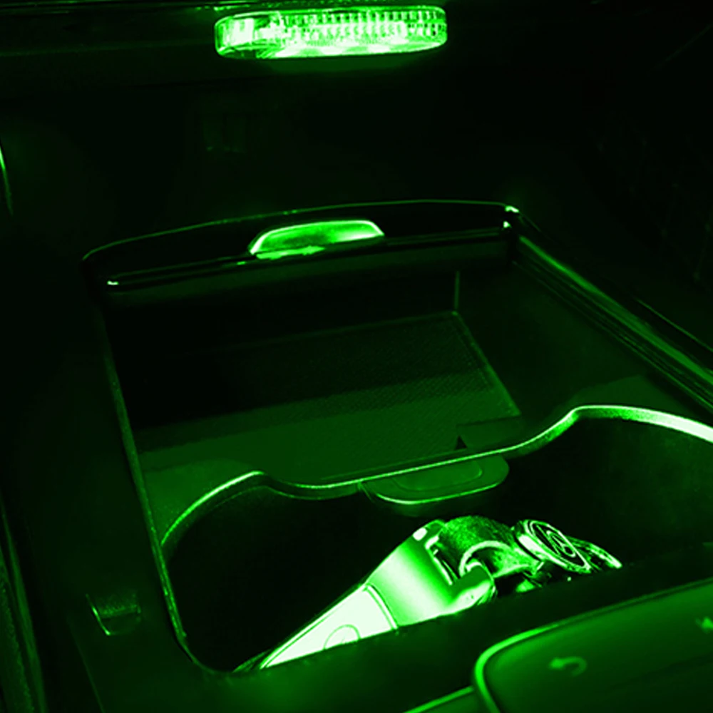 LED Car Mini Touch Light USB Charging Portable Auto Roof Ceiling Reading Night Lamp Wireless Car Decoration Ambinet Light