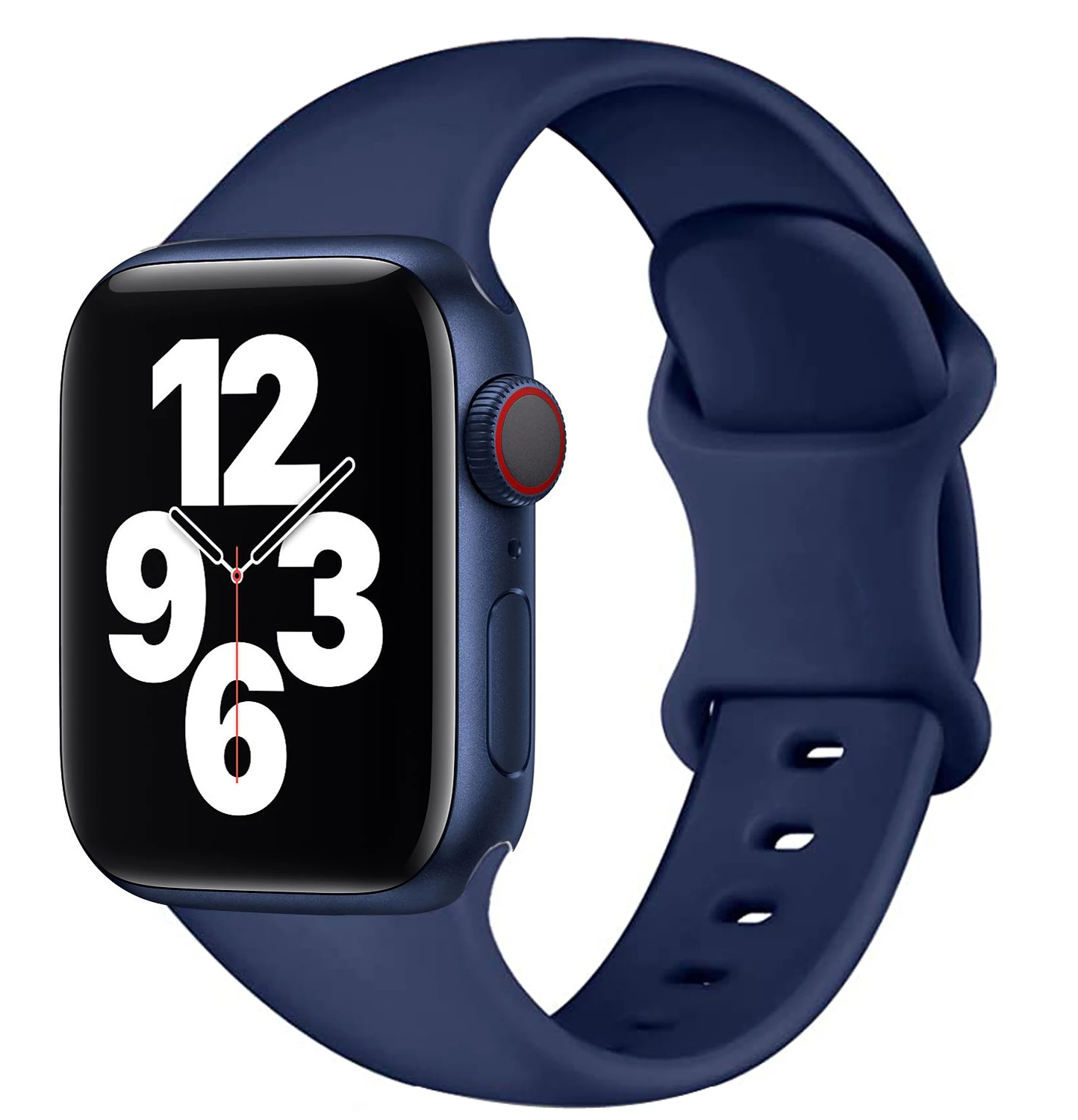 Silicone Strap for Apple Watch Bands 40mm 44mm 46mm 45mm 49mm Correa Bracelet iWatch Series Ultra 4 3 2 7 8 9 SE 10 11 12 Band