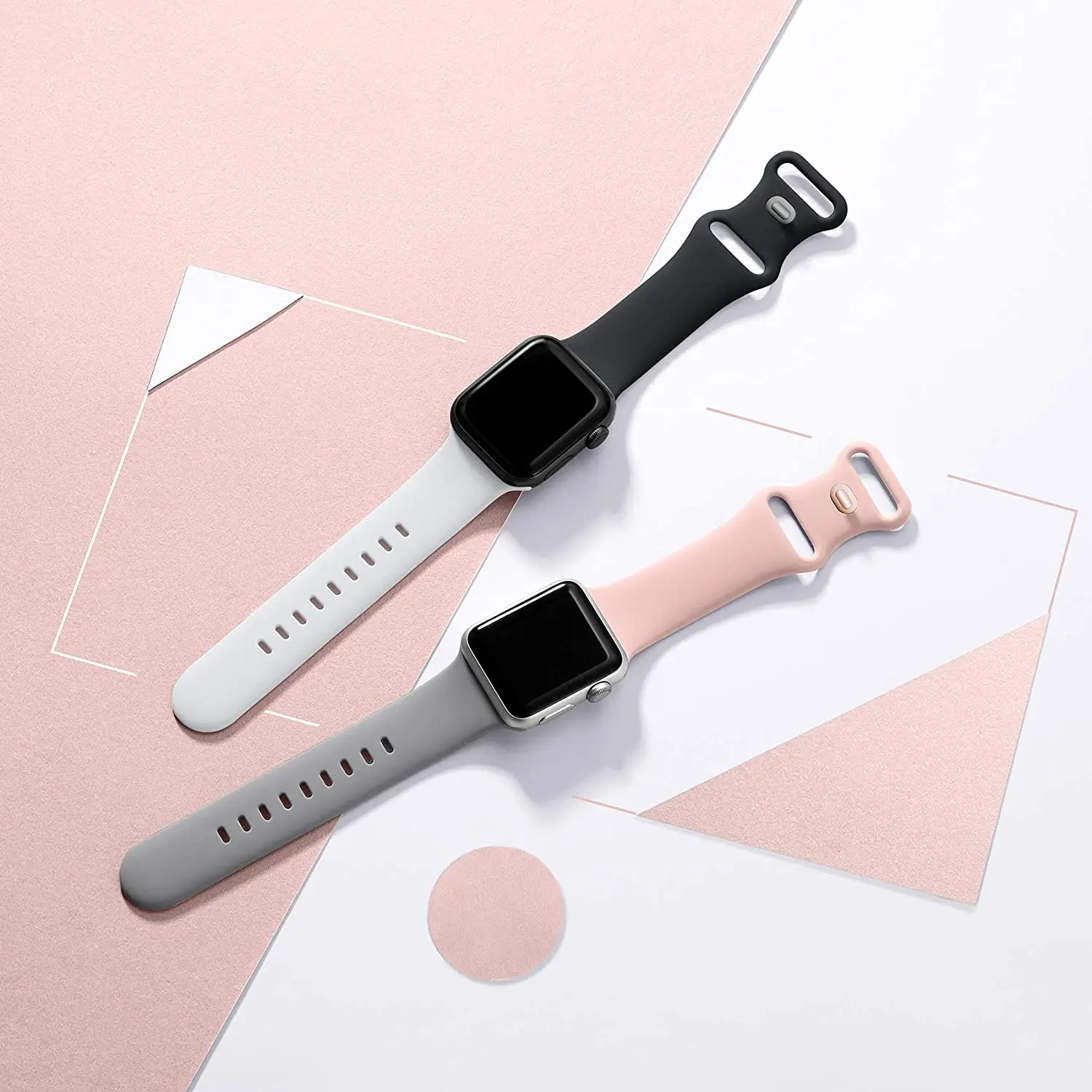 Silicone Strap for Apple Watch Bands 40mm 44mm 46mm 45mm 49mm Correa Bracelet iWatch Series Ultra 4 3 2 7 8 9 SE 10 11 12 Band