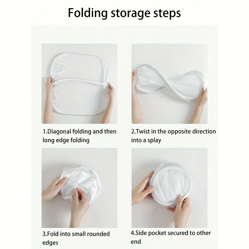 Collapsible Pop-up Mesh Laundry Basket Portable Clothes Hamper for Easy Washing and Storage of Dirty Clothes Socks Toys Sundries