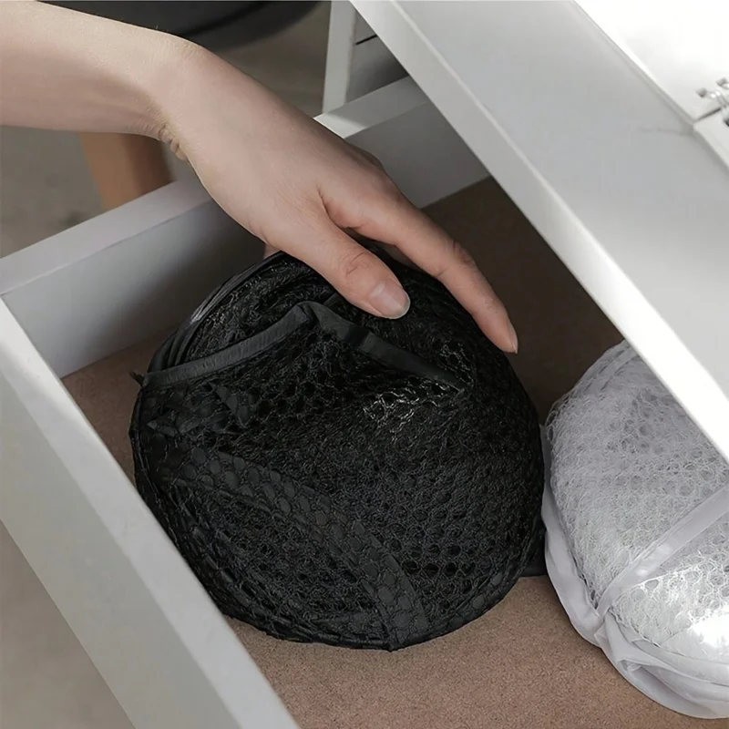 Collapsible Pop-up Mesh Laundry Basket Portable Clothes Hamper for Easy Washing and Storage of Dirty Clothes Socks Toys Sundries
