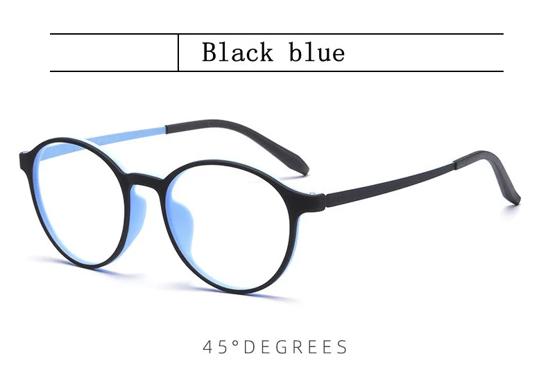 Ultralight Titanium Alloy TR90 Reading Glasses For Men And Women Retro Round Anti blue Light Presbyopia Glasses 0 +100 +150 +250