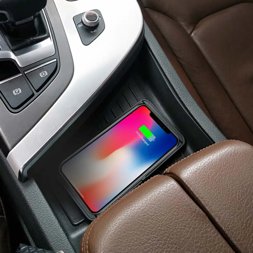 Car Wireless Charger for Iphone 16 15 15 Pro Max 14 13 12 X Samsung S24 S23 Wireless Car Charger Silicone Pad Stand Fast Charger