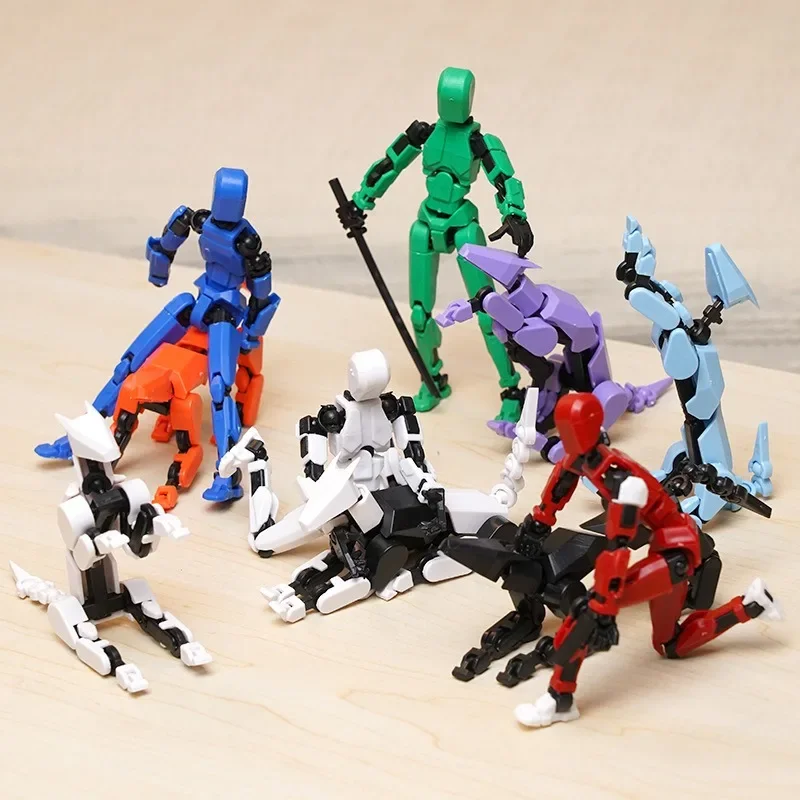 13 Action Figure Titan Multi-Jointed Movable Shapeshift Robot T13 Action Mannequin Character And Dog Figure Toys Gifts