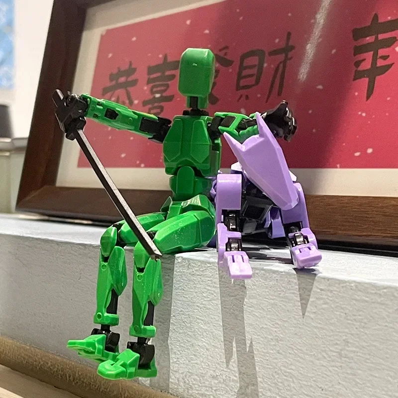 13 Action Figure Titan Multi-Jointed Movable Shapeshift Robot T13 Action Mannequin Character And Dog Figure Toys Gifts