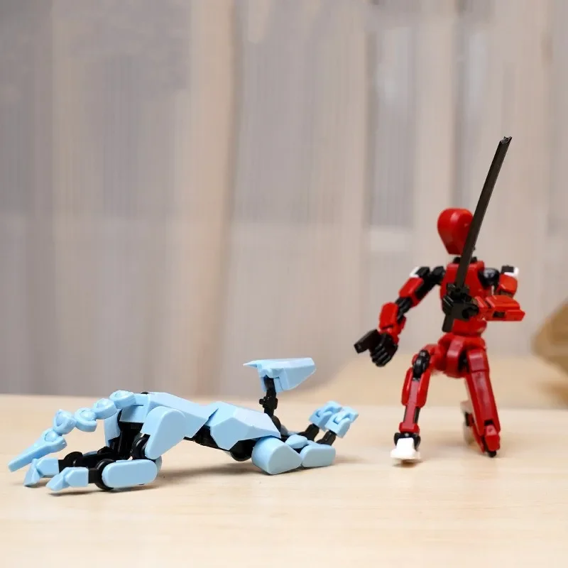 13 Action Figure Titan Multi-Jointed Movable Shapeshift Robot T13 Action Mannequin Character And Dog Figure Toys Gifts
