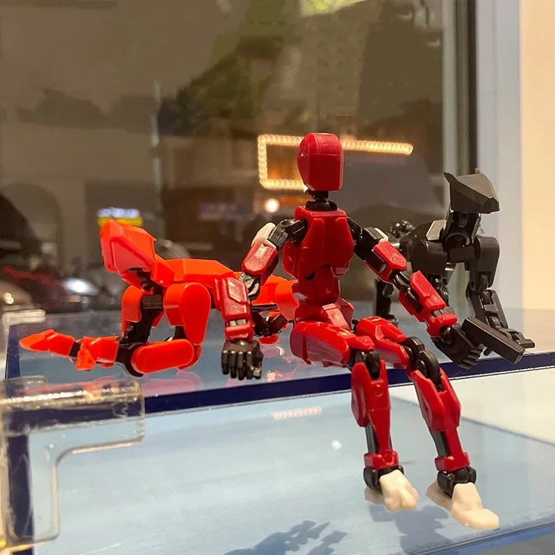 13 Action Figure Titan Multi-Jointed Movable Shapeshift Robot T13 Action Mannequin Character And Dog Figure Toys Gifts