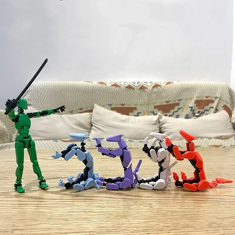 13 Action Figure Titan Multi-Jointed Movable Shapeshift Robot T13 Action Mannequin Character And Dog Figure Toys Gifts