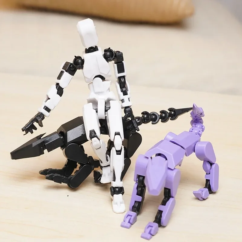 13 Action Figure Titan Multi-Jointed Movable Shapeshift Robot T13 Action Mannequin Character And Dog Figure Toys Gifts