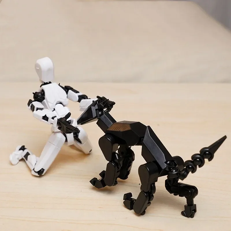 13 Action Figure Titan Multi-Jointed Movable Shapeshift Robot T13 Action Mannequin Character And Dog Figure Toys Gifts