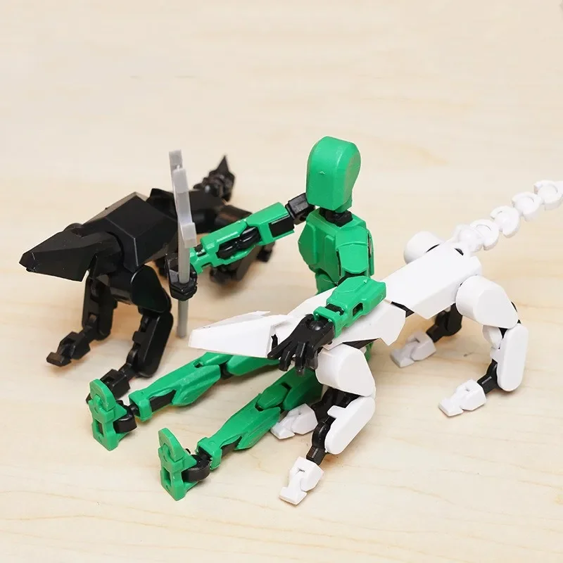 13 Action Figure Titan Multi-Jointed Movable Shapeshift Robot T13 Action Mannequin Character And Dog Figure Toys Gifts