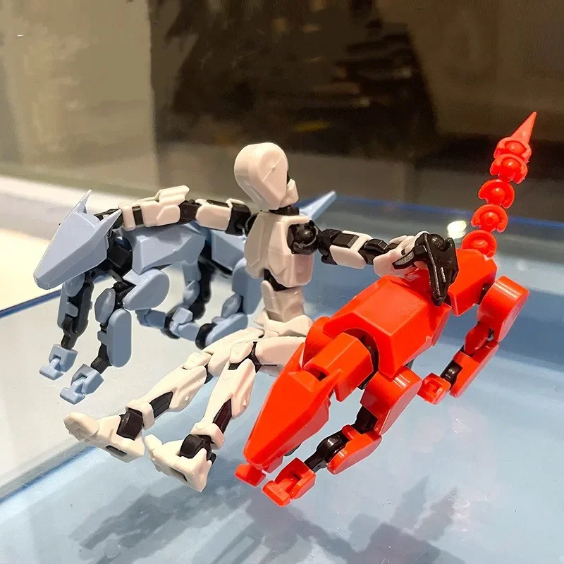 13 Action Figure Titan Multi-Jointed Movable Shapeshift Robot T13 Action Mannequin Character And Dog Figure Toys Gifts