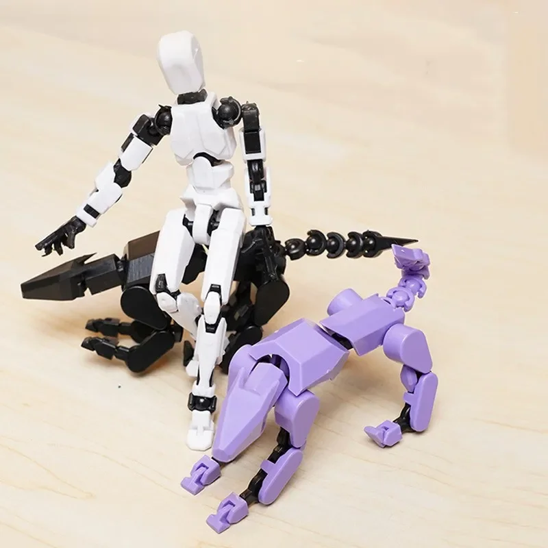 13 Action Figure Titan Multi-Jointed Movable Shapeshift Robot T13 Action Mannequin Character And Dog Figure Toys Gifts