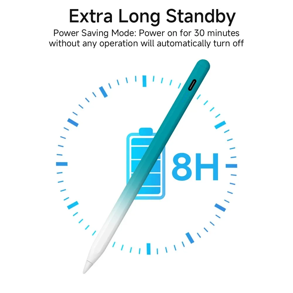 Stylus Pen for Apple Pencil with LED Power Indicators Palm Rejection Touch Pen for 2026 2025 2022 2021 2020 2019 2018 iPad Penci