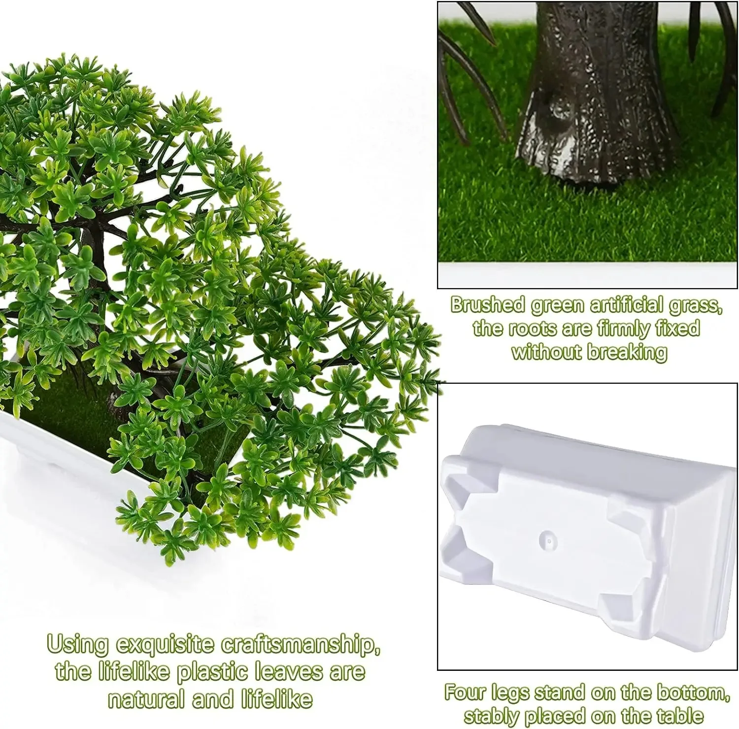 Artificial Plants Bonsai Simulated Tree Potted Fake Flowers Table Porch Potted Ornaments Home Wedding Decor Housewarming Gift