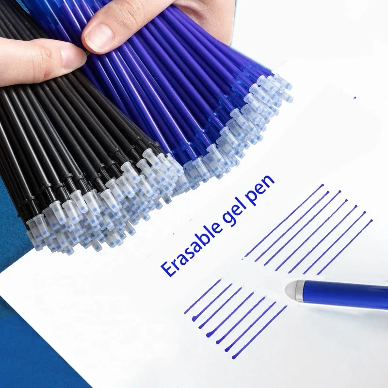 100 Pcs/set Kawaii Erasable Refill Erasable Pens Gel Pen Sketch Writing Stationery for Notebook School Supplies Cute Kids Pencil